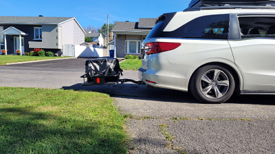 Transportador de carga con vástago fijo